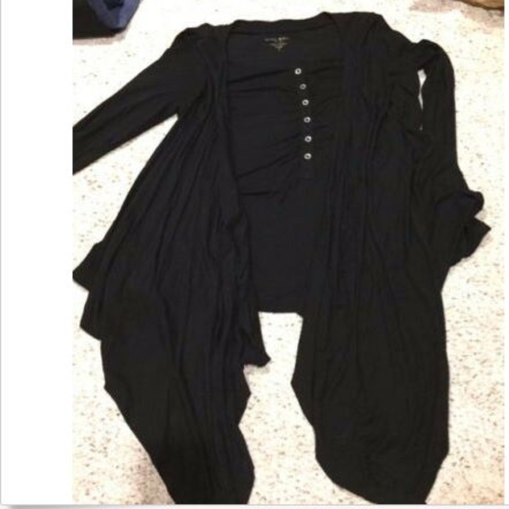 NINE WEST JEANS SMALL BLACK LONG SLEEVE STRETCH